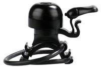 Fietsbel Simson ø23mm met rubber elastiek bevestiging - zwart - thumbnail