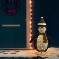 VidaXL Kerstpinguïn decoratief led 120 cm luxe stof - thumbnail
