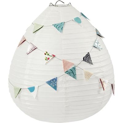 Creativ Company Rijstpapier lamp wit druppel, 27cm - thumbnail