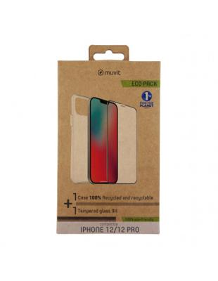 Telefoonhoes Muvit Transparant Smartphone Apple iPhone 12, 12 Pro Telefoonhoes Muvit Transparant Smartphone Apple iPhone 12, 12 Pro