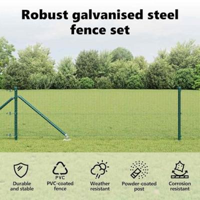 VidaXL Afrasteringspaal groen 10 x 0,8 m (19 x 19 mm gaas) VidaXL Afrasteringspaal groen 10 x 0,8 m (19 x 19 mm gaas)