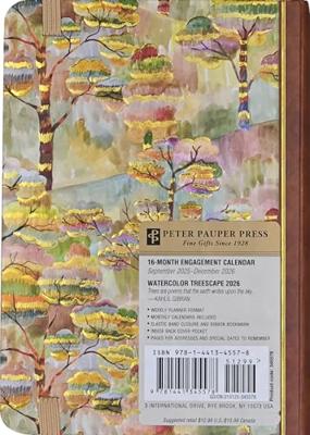 2026 Watercolor Treescape Weekly Planner (16 Months, Sept 2025 to Dec 2026)