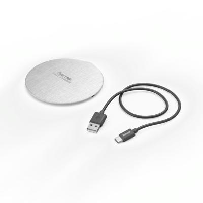 Hama Draadloze Oplader FC10 Metal Crème-wit