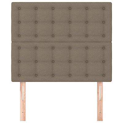 Hoofdborden 2 st 80x5x78/88 cm stof taupe Hoofdborden 2 st 80x5x78/88 cm stof taupe