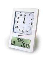 Geemarc VISO50_WH_VDE Zendergestuurd Wandklok Wit - thumbnail