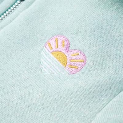 Kindervest met capuchon en rits 92 gemengd lichtmint Kindervest met capuchon en rits 92 gemengd lichtmint