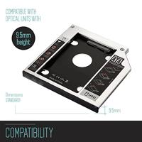 HDD/SSD SATA Adapter Optische Unit (9,5 mm) Ewent EW7003 - thumbnail
