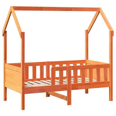 Kinderbedframe met lades 70x140 cm massief grenenhout