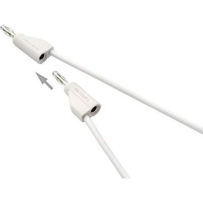 VOLTCRAFT MSB-300 Meetsnoer Banaanstekker 4 mm Banaanstekker 4 mm 1.00 m Wit 1 stuk(s)