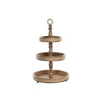 Tafeldecoratie Home ESPRIT Bruin Touw Mangohout 38 x 38 x 63 cm - thumbnail