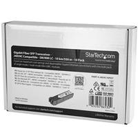 StarTech.Com Transceiver SFP-transceiver-module, compatibel met HP J4859C, SM/MM LC met DDM, 10 km/550 m, 10 stuks - thumbnail