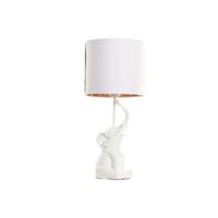 Bureaulamp Home ESPRIT Wit Gouden 50 W 220 V - thumbnail