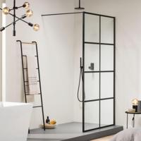 Sealskin Soho inloopdouche type A3 120x210cm zwart-helder glas CKBA31206195100 - thumbnail