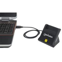 Manhattan 102025 USB-Smartcard/SIM Chipkaartlezer - thumbnail
