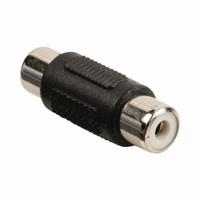 Mono-Audioadapter | RCA Female - RCA Female | Zwart - thumbnail