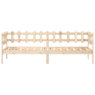 Slaapbank zonder matras 90x200 cm massief grenenhout - thumbnail