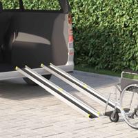 VidaXL Oprit voor rolstoelen 270 kg 2 pcs zwart 183 x 19 x 5,6 cm - thumbnail