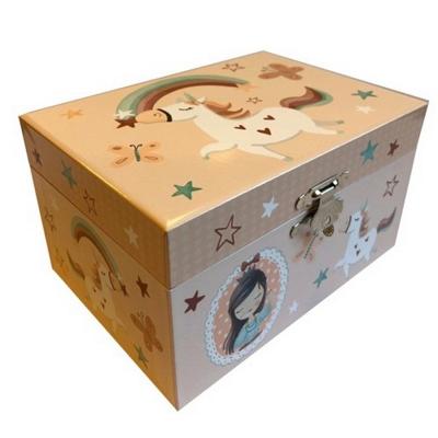 Simply For Kids houten juwelendoosje met muziek elfje met konijn