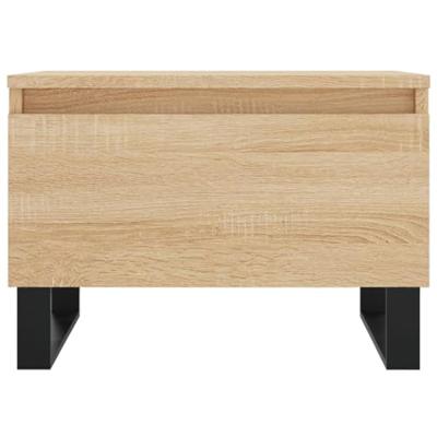 Salontafels 2 st 50x46x35 cm bewerkt hout sonoma eikenkleurig