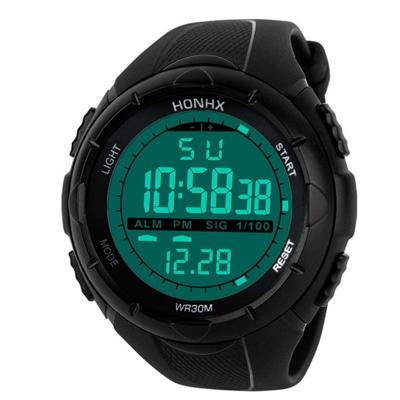 Sporthorloge mannen analoge digitale militaire siliconen leger Sport LED Horloges pols horloges mannen