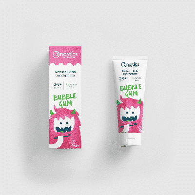 Nordics Nordics Tandpasta Kind Bubble Gum Vegan (50ml) Nordics Nordics Tandpasta Kind Bubble Gum Vegan (50ml)