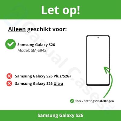 Qialino Samsung Galaxy S26 hoesje - Leren bookcase - Magnetische sluiting - Donkerbruin