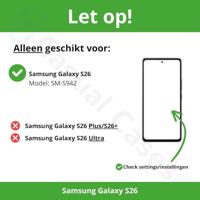 Qialino Samsung Galaxy S26 hoesje - Leren bookcase - Magnetische sluiting - Zwart - thumbnail