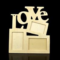 2 PC'S kinderen DIY houten Siamese letters witte embryo Snowflake modder fotolijstjes framemaat: 19.5 CMX 16.5 cm - thumbnail