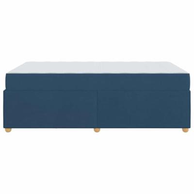 Bedframe met matras Blauw 120 x 200 cm Stof