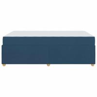 Bedframe met matras Blauw 120 x 190 cm Stof - thumbnail