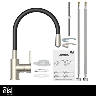 EISL FLEXO mengkraan keuken | roestvrij staal-look-zwart - NI186FLNIB - NI186FLNIB - thumbnail