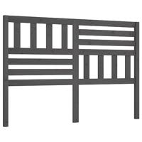 Hoofdbord 166x4x100 cm massief grenenhout grijs - thumbnail