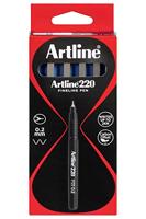 Fineliner artline 220 rond sf blauw | 12 stuks - thumbnail