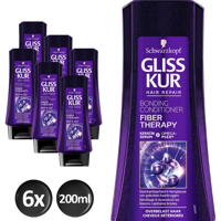 Schwarzkopf Gliss Kur Fiber Therapy Conditioner - Voordeelverpakking 6x200ml - thumbnail