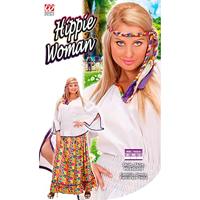 Hippie kostuum fluweel vrouw Andromeda - thumbnail