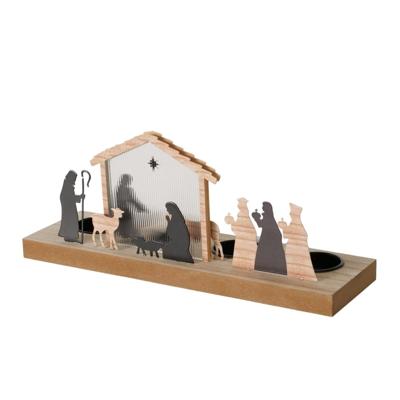 Boltze Home kersttafereel 30x9,2x12,5cm Boltze Home kersttafereel 30x9,2x12,5cm