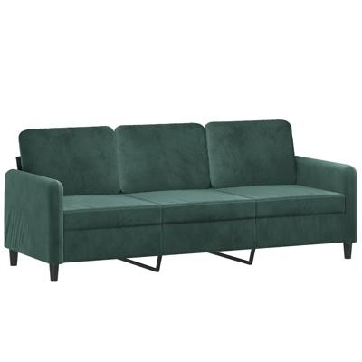 2-delige Loungeset met kussens fluweel donkergroen