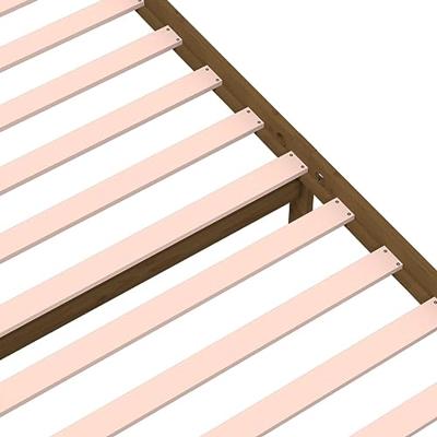 Bedframe massief hout honingbruin 90x200 cm