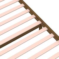 Bedframe massief hout honingbruin 90x200 cm - thumbnail