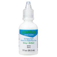 Scribbles • 3d textielverf glanzend 29,5ml wit - thumbnail