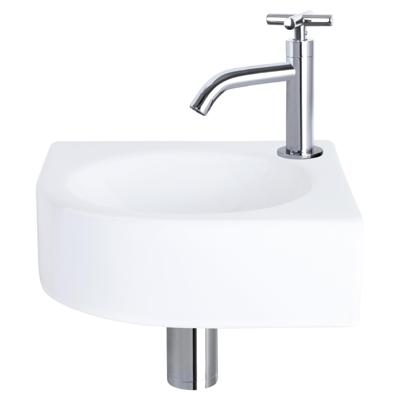 Fonteinset Differnz Cleo 30x30x10 cm Keramiek Wit Met Kruis Kraan Chroom Differnz Fonteinset Differnz Cleo 30x30x10 cm Keramiek Wit Met Kruis Kraan Chroom Differnz