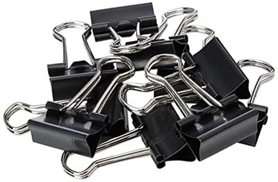 Q-CONNECT foldbackclip, zwart, 19 mm, doosje van 10 stuks