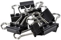 Q-CONNECT foldbackclip, zwart, 19 mm, doosje van 10 stuks - thumbnail