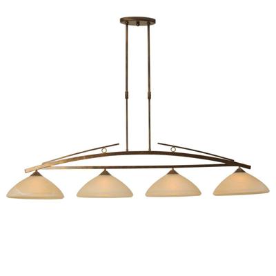 Masterlight Eetkamer hanglampBolzano 4-lichts bronsbruin - 2939-21-34