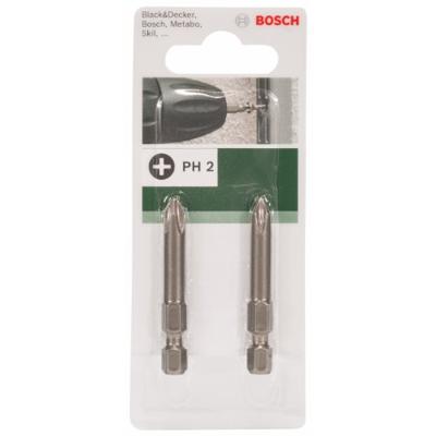 Bosch Accessoires Schroefbit voor Phillips-kruiskopschroeven | PH2 | 49mm | 1/4" | Zeskant - 2609255920