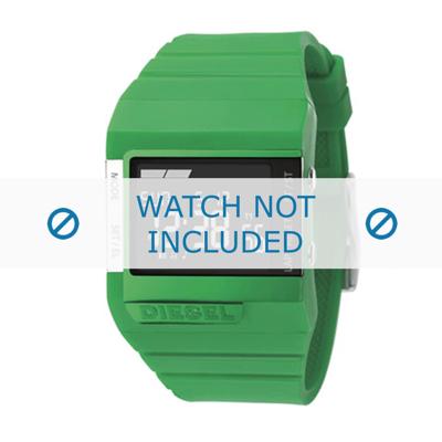 Diesel horlogeband DZ7136 Silicoon Groen 23mm Diesel horlogeband DZ7136 Silicoon Groen 23mm