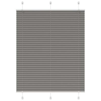VidaXL Plissé rolgordijn 110x100 cm stofbreedte 109,4 cm antraciet
