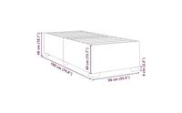Bedframe zonder matras 90x190 cm stof zwart - thumbnail