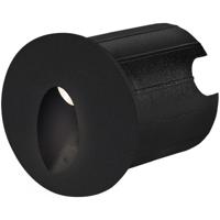 LED Inbouw Wandspot 2W - Warm Wit 3000K - IP65 - Zwart. Rond - thumbnail