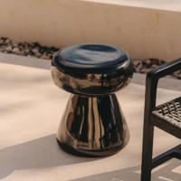 Kave Home Ronde Bijzettafel 'Manya' Keramiek, 38cm, kleur Zwart - thumbnail